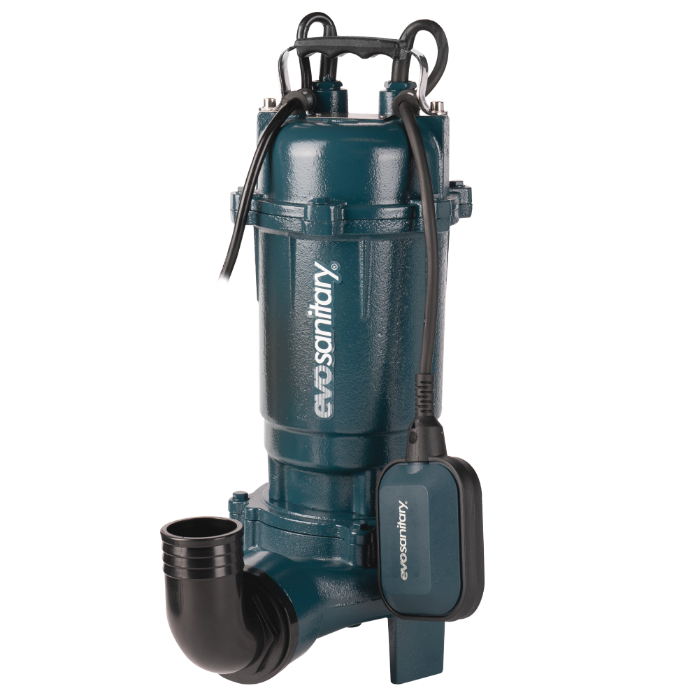 Pompe drenaj - Pompa submersibila cu tocator Evosanitary WQD10-10-0.75DF, 750 W, olint.ro