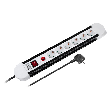 Prelungitor Rebel URZ3069-3B, 3 m lungime, 6 cai, 1,5 mm grosime fir, 16 A