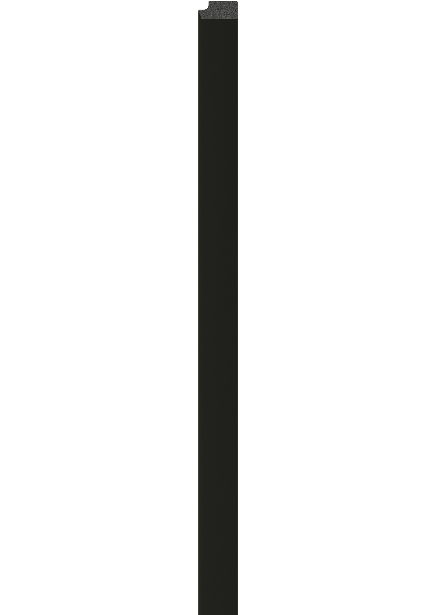Profil de finisare dreapta pentru panou LINERIO M-LINE BLACK, 2650 x 26 mm