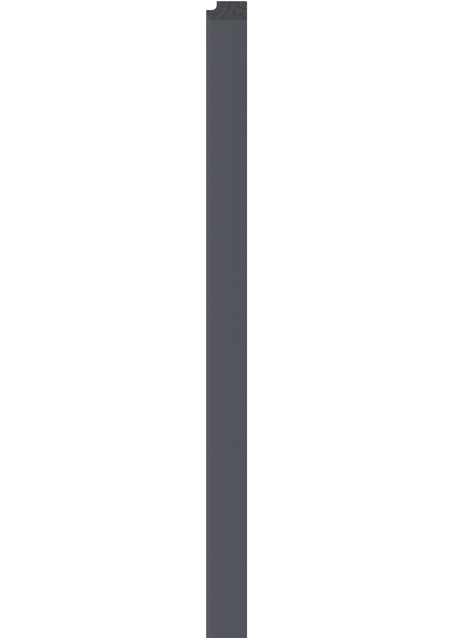 Profil de finisare dreapta pentru panou LINERIO M-LINE ANTRACIT, 2650 x 26 mm