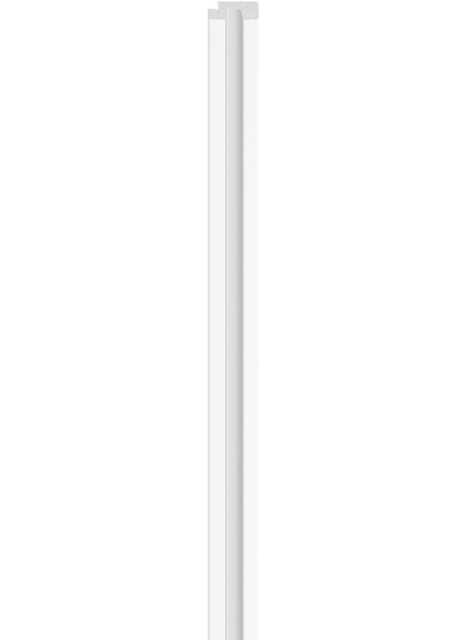 Profil de finisare dreapta pentru panou LINERIO S-LINE ALB, 2650 x 35 mm