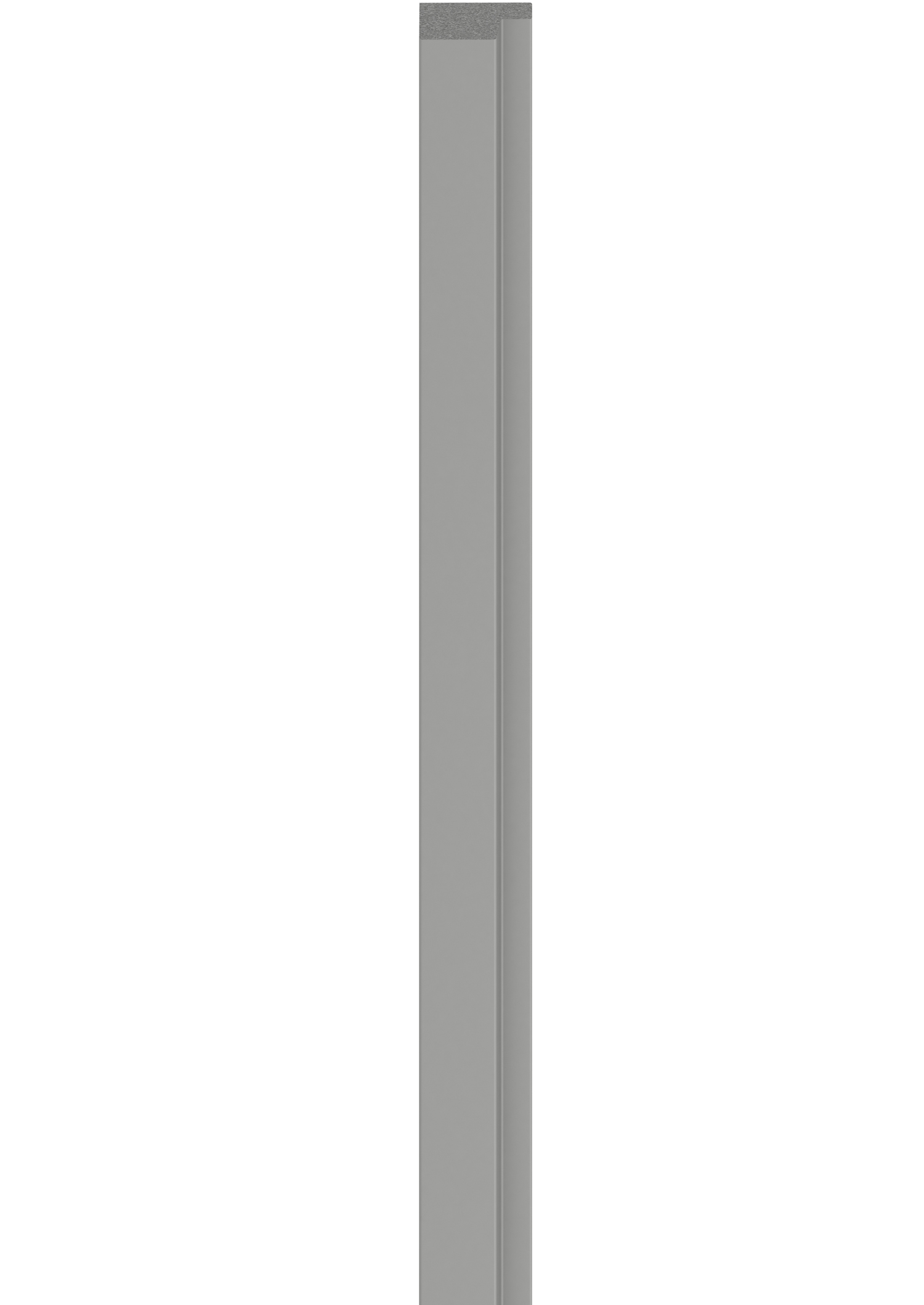 Profil de finisare stanga pentru panou LINERIO M-LINE GRI, 2650 x 42 mm