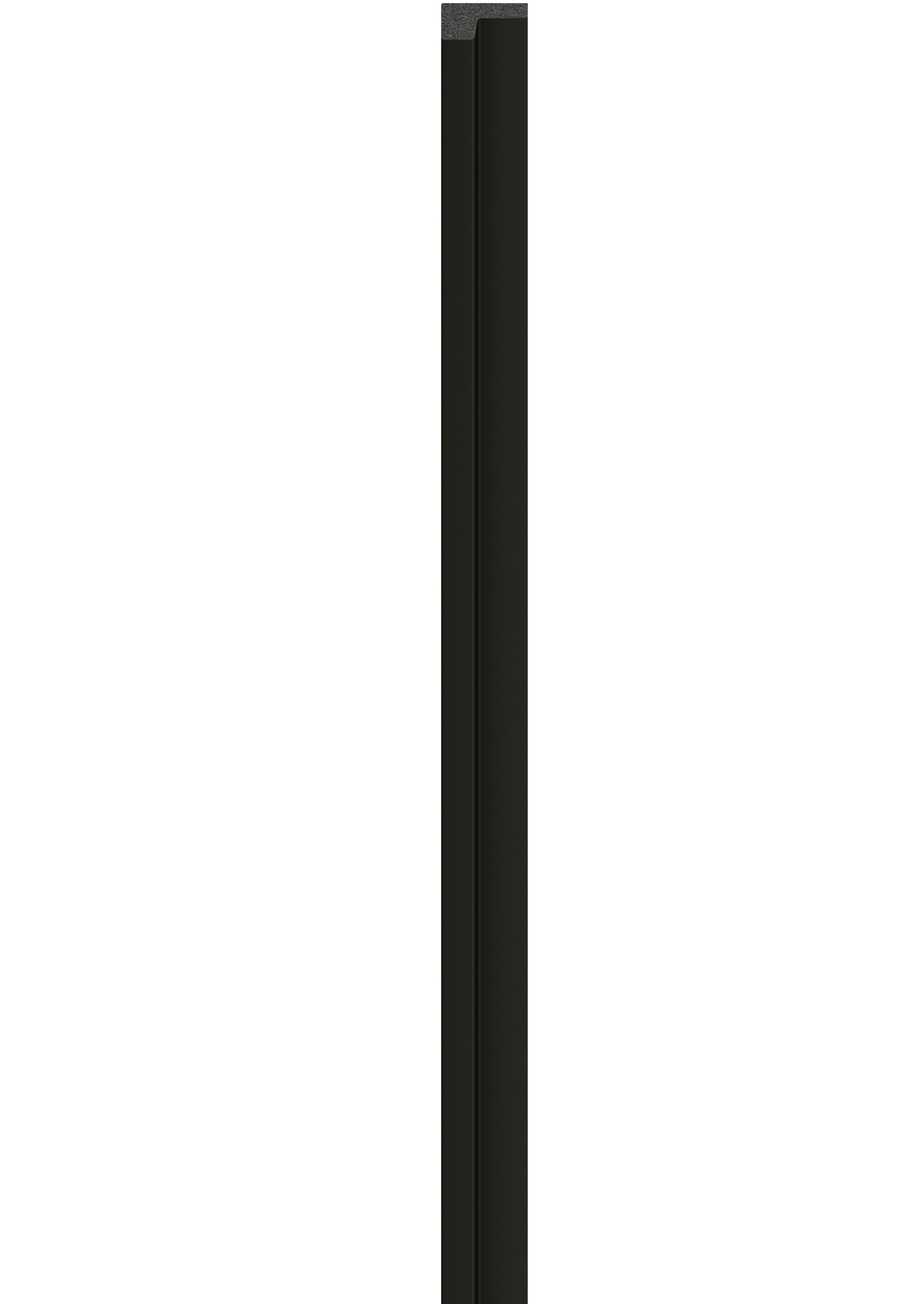 Profil de finisare stanga pentru panou LINERIO S-LINE BLACK, 2650 x 28 mm
