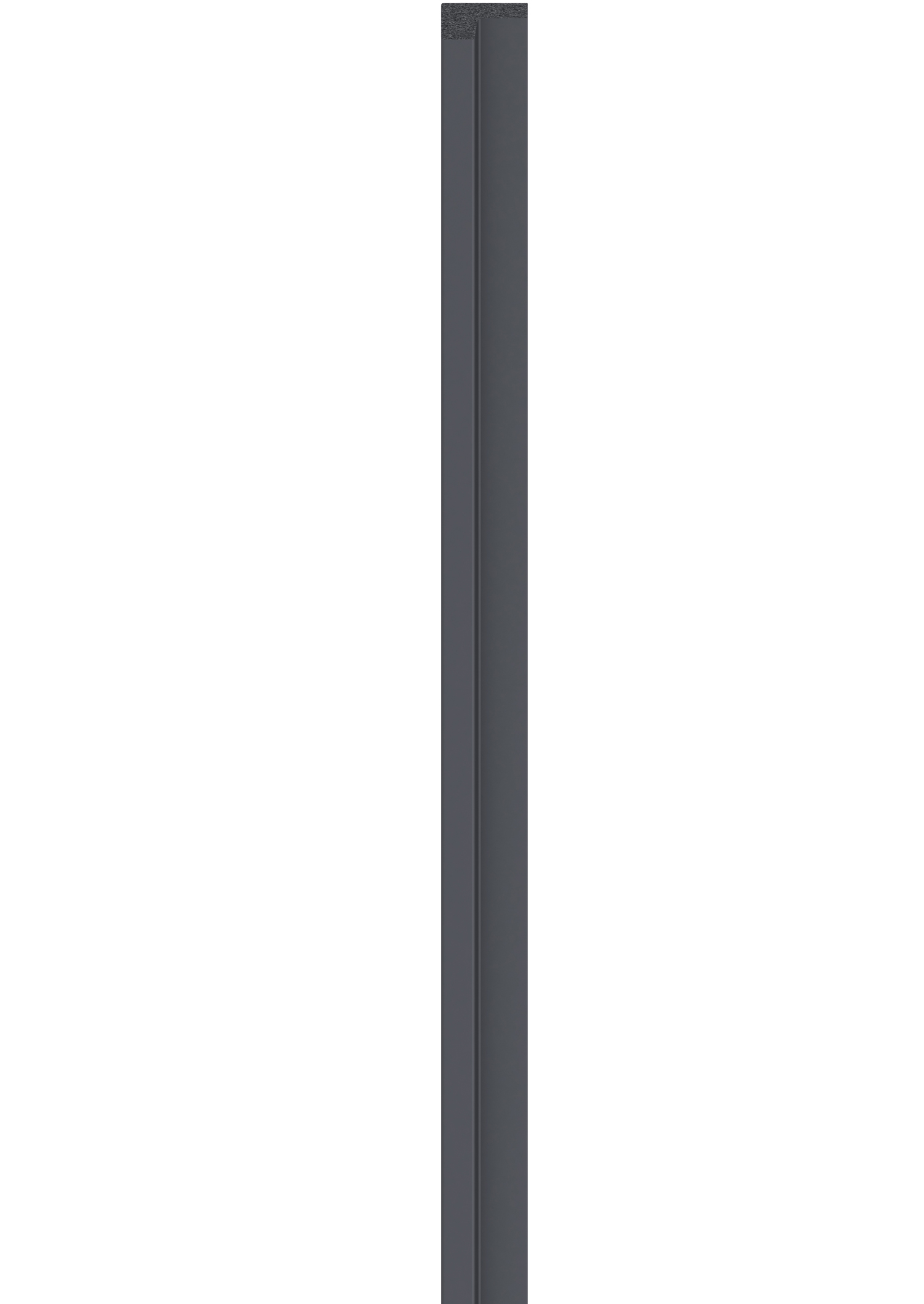 Profil de finisare stanga pentru panou LINERIO S-LINE ANTRACIT, 2650 x 28 mm
