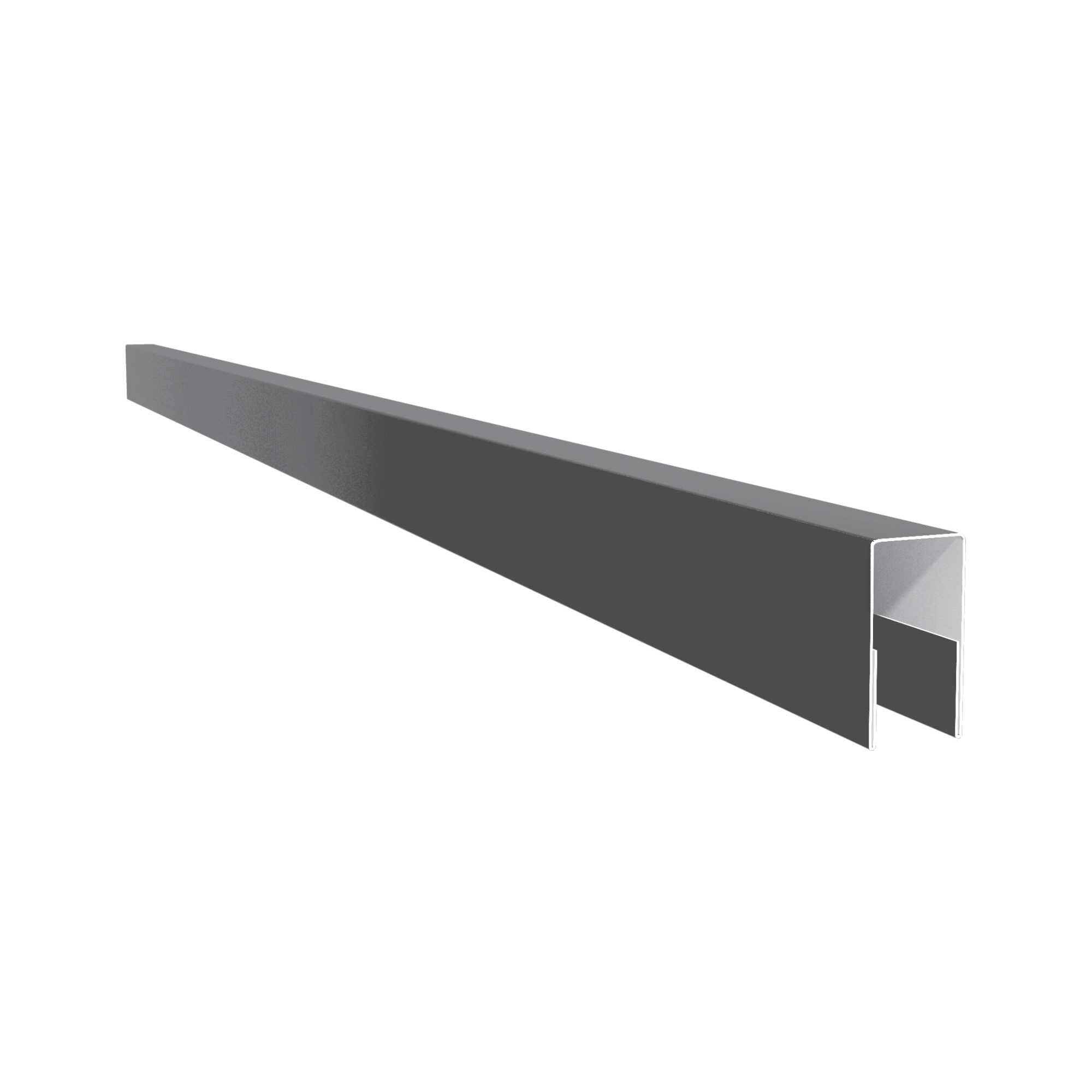 Profil U pentru gard rectangular, grosime tabla 0,50 mm, dimensiuni 40x21 mm, RAL 7016MPR, gri-grafit super-poliester, lungime variabila