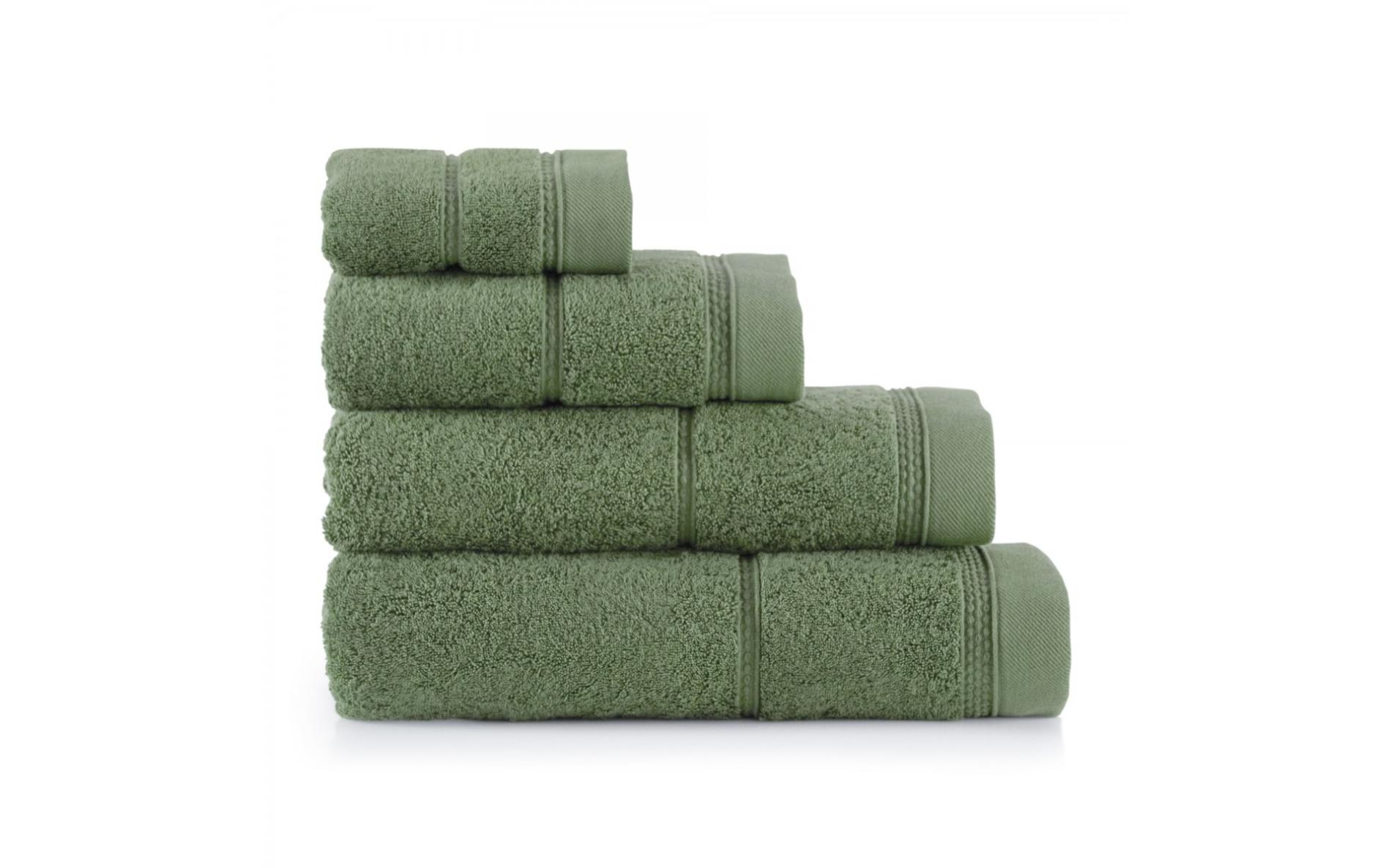 Prosop bumbac 100% organic Queen, 50 x 100 cm, 650 g, verde