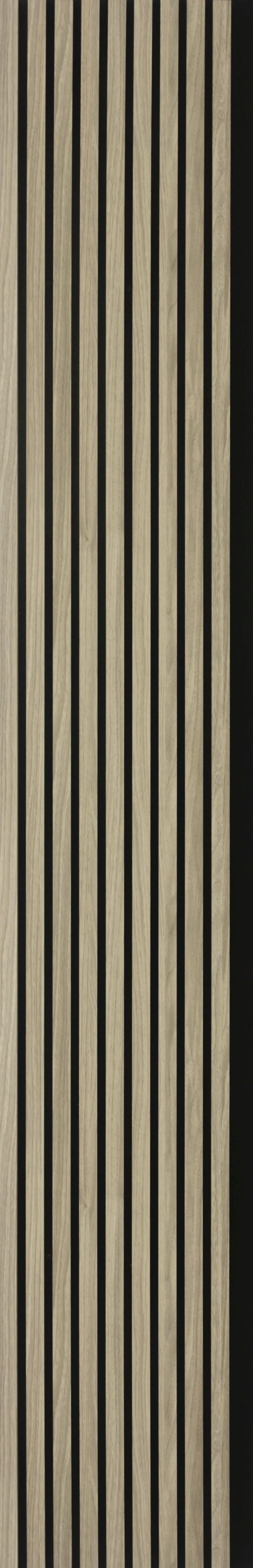 Riflaj MDF acustic, 600 x 2600 mm, culoare frasin, 1.56 m2