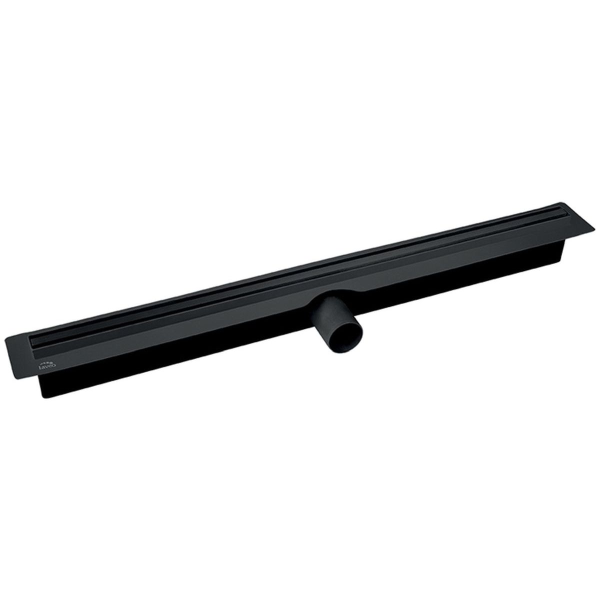 Rigola pentru dus slim, negru Laveo 50 cm COS 750D