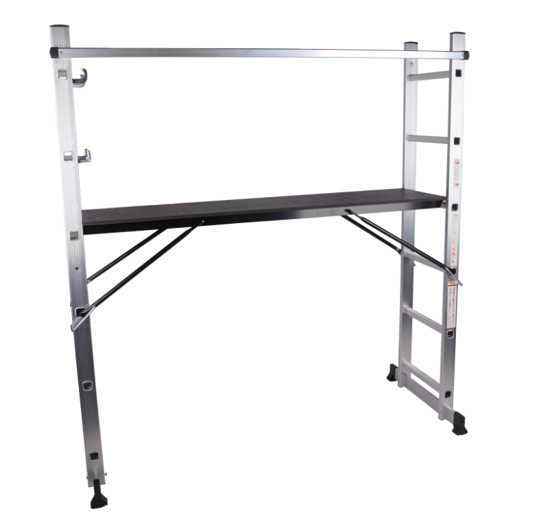 Scari & Schele - Scara din aluminiu tip schela EvoTools 679840, inaltime platforma 100 cm,  sarcina maxima 150 kg, olint.ro