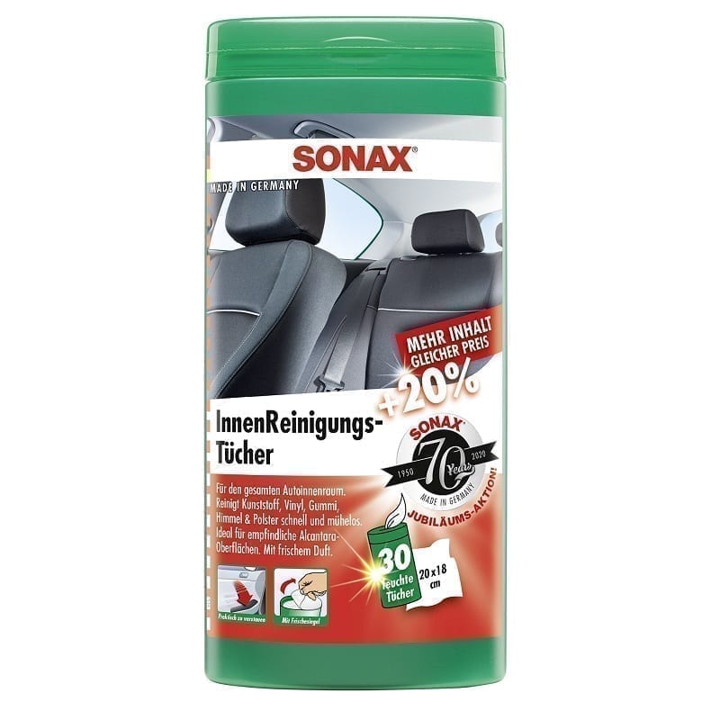 Servetele umede auto SONAX pentru suprafetele interioare, 25 buc