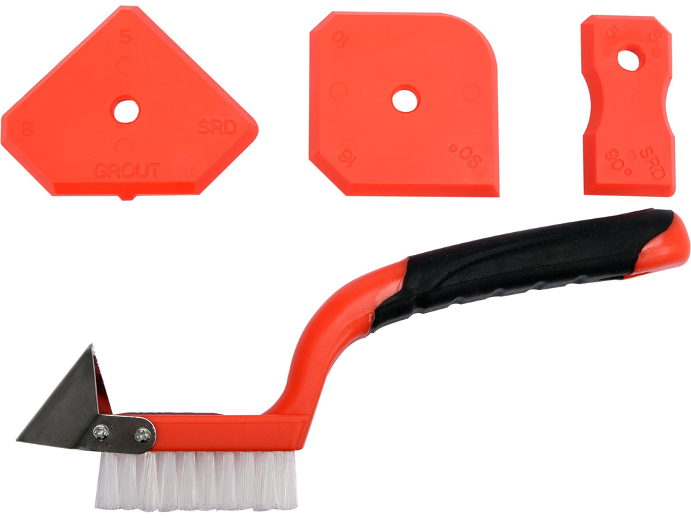 Accesorii - Set 3 spatule pentru silicon si o perie cu racleta, Yato TY-52621, olint.ro