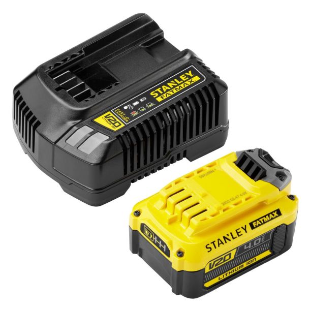Set acumulator 18V/ 4Ah si incarcator Stanley SFMCB14M1