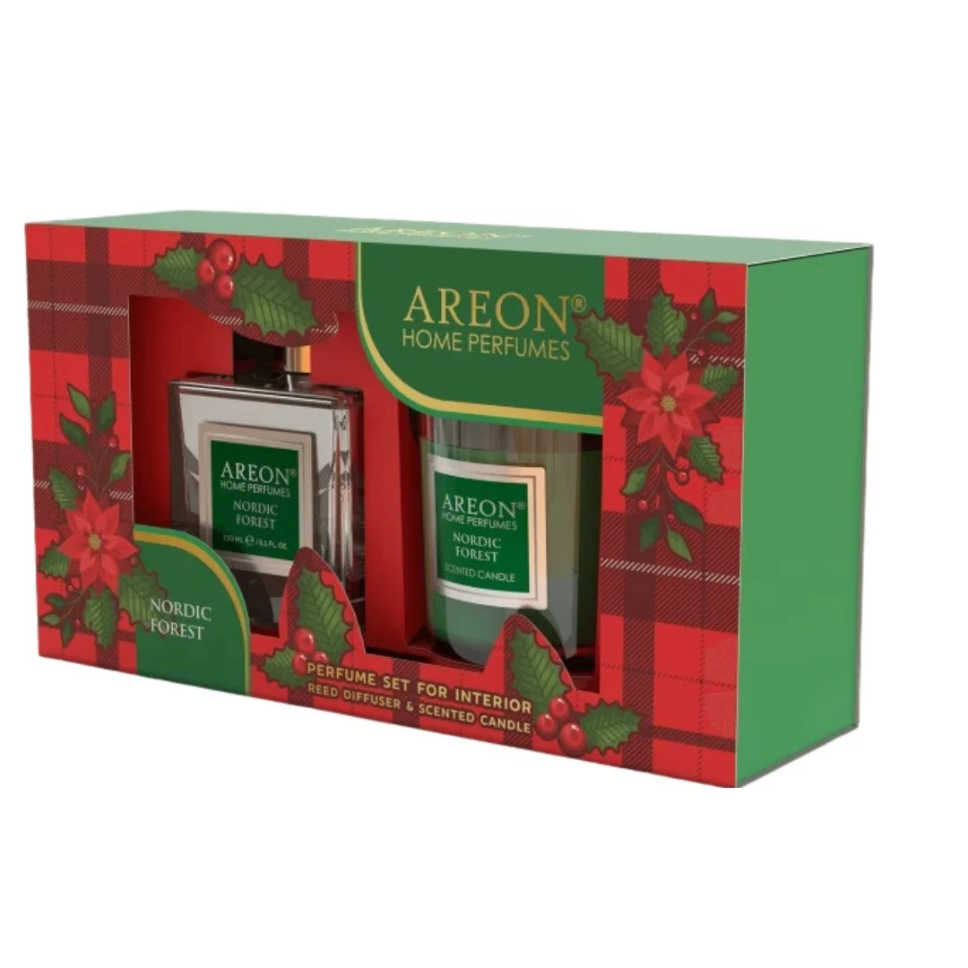 Set Areon Home Perfume 150 ml + Candle Nordic Forest