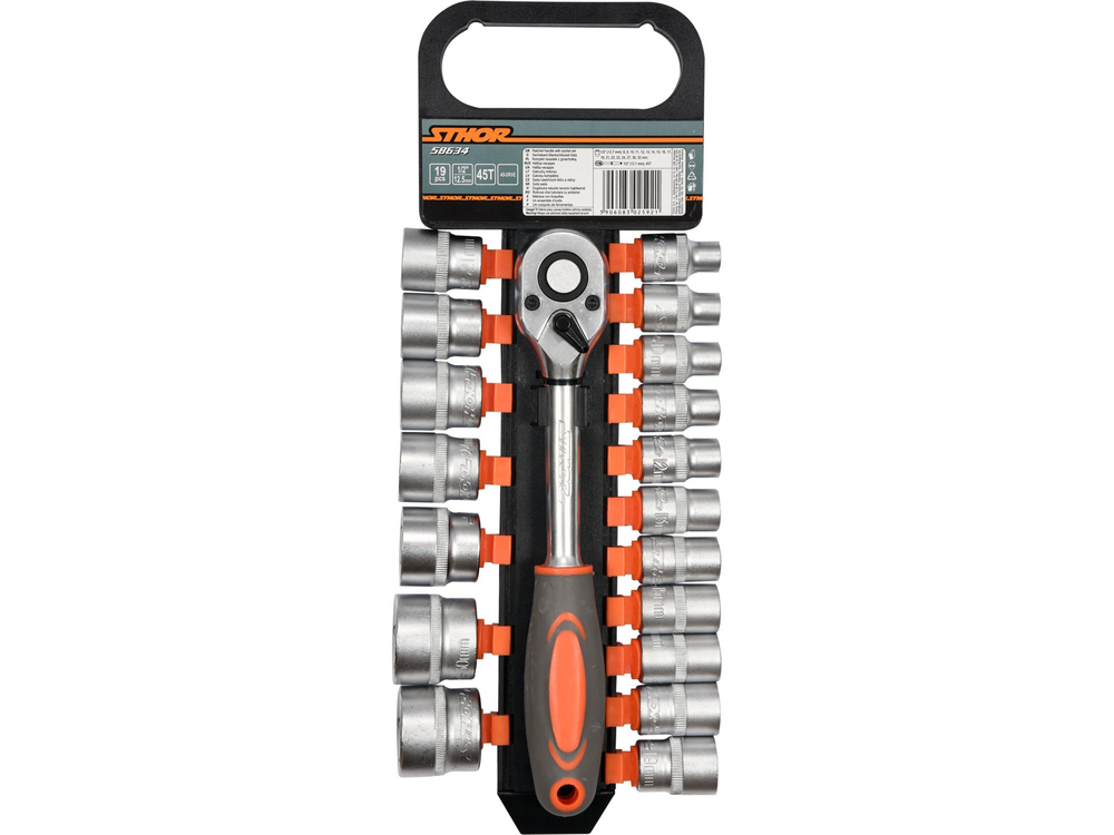 Mecanica - Set chei tubulare &frac12; Sthor 58634, olint.ro