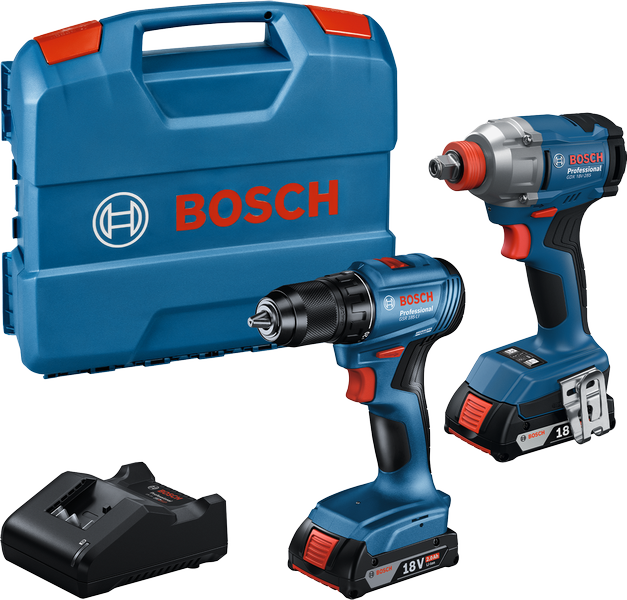 Masini de gaurit si insurubat - Set combinat GDX 18V-285 + GSB 185-LI Bosch, olint.ro