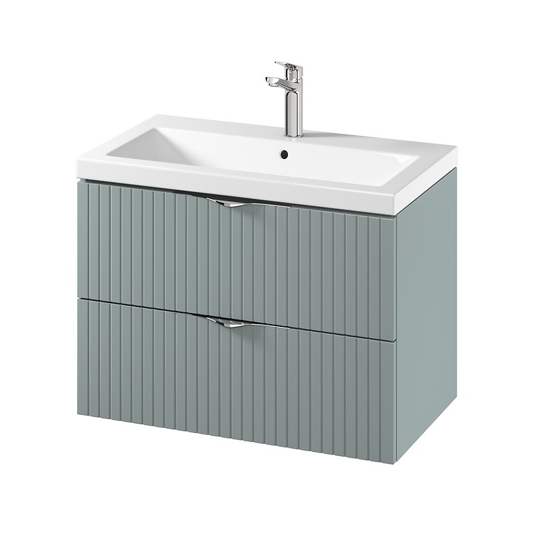 Set mobilier baie masca + lavoar Cersanit C149 Tirso 80, 80 cm, fiord
