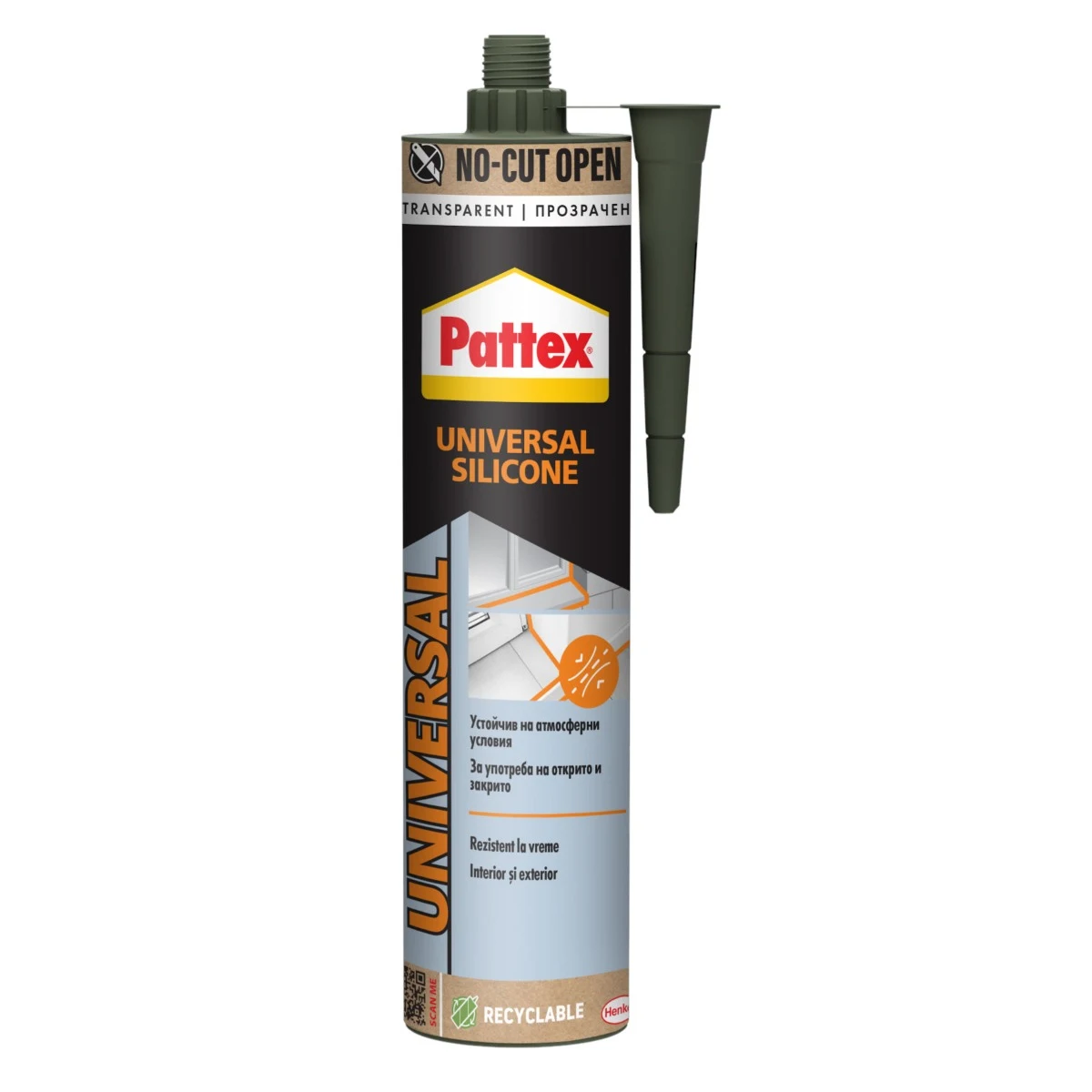 Adezivi & Siliconi - Silicon universal, Pattex, transparent, ambalare 280 ml, olint.ro