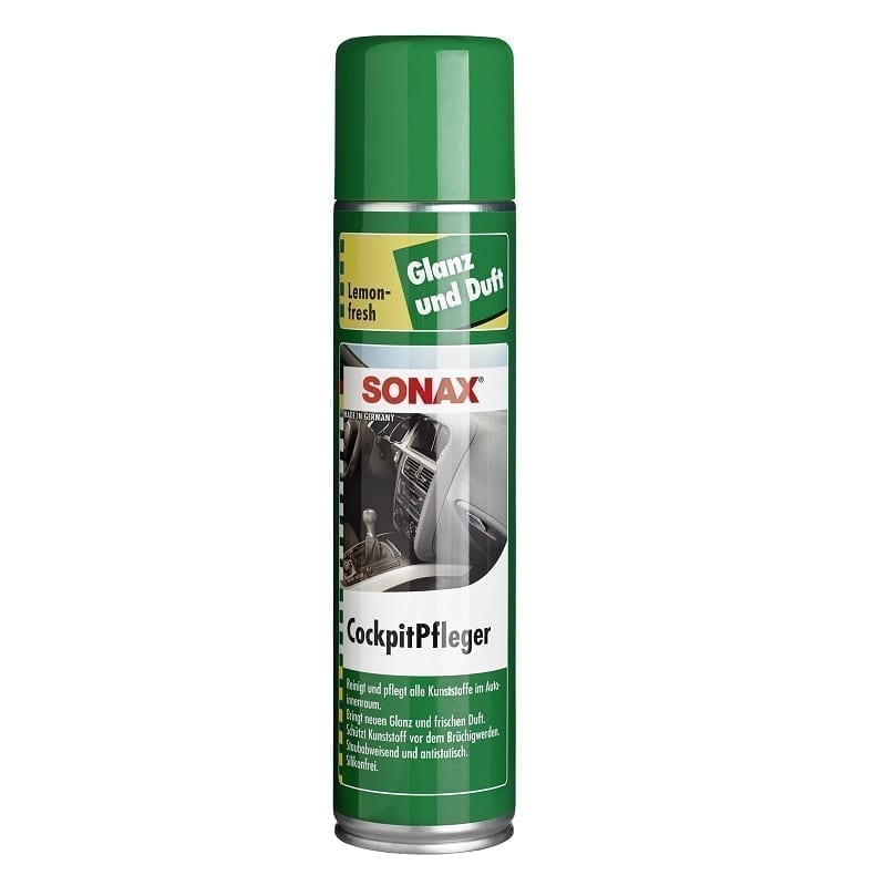 Spray SONAX pentru intretinerea suprafetelor interioare din plastic, lemon-fresh, 400 ml