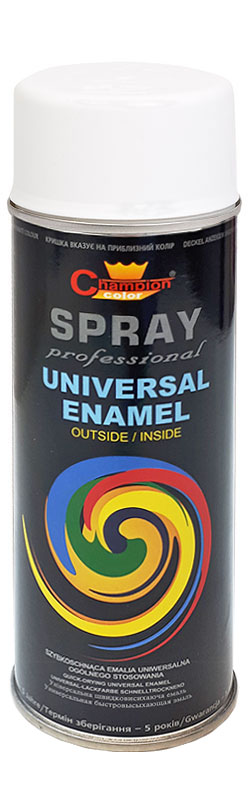 Spray vopsea, alb mat, RAL 9003, interior/exterior, 400 ml