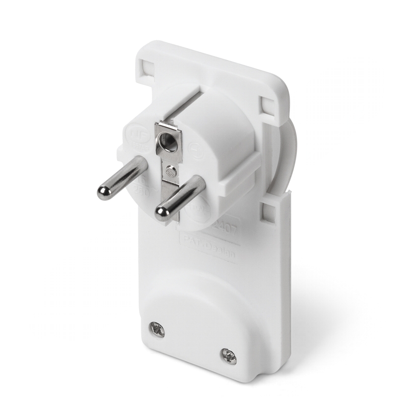 Prelungitoare - Stecher econimie spatiu, Scame 130.2064, 16A, culoare alba, olint.ro