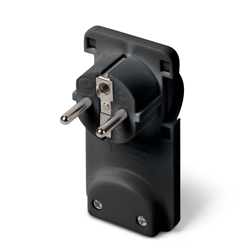 Prelungitoare - Stecher economie spatiu, Scame 130.2064/N, 16A, culoare neagra, olint.ro