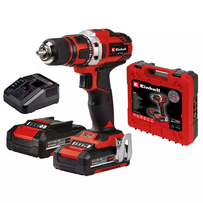 Surubelnita cu acumulatori, Einhell TE-CD 18LI/40, acumulatori 2X1.5 Ah