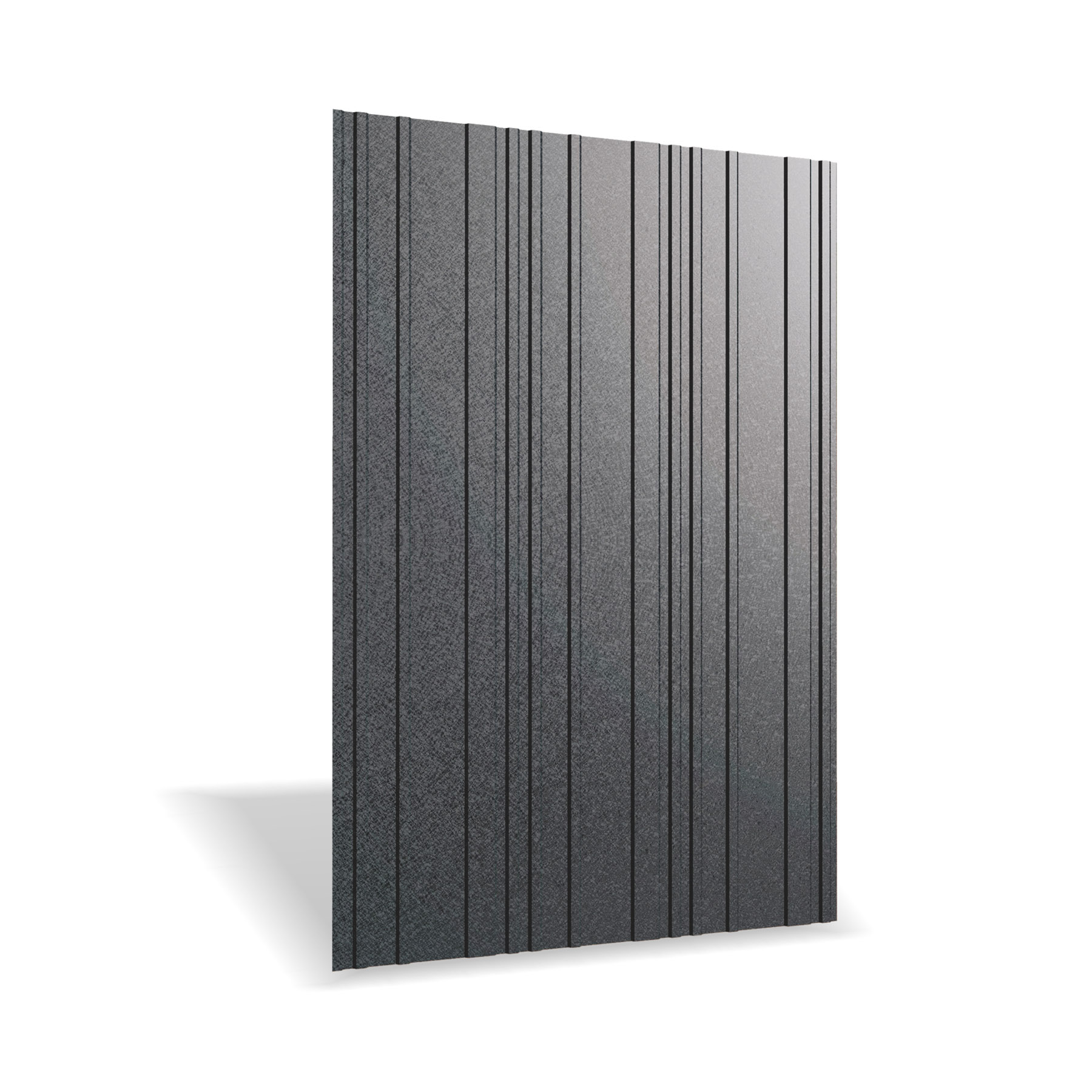 Tabla arhitecturala Rufster R8A Selena Eco 0,45 mm grosime 9005 MS negru mat structurat
