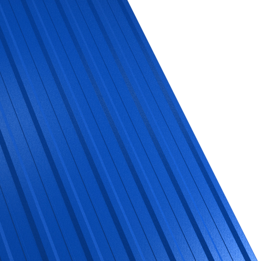 Tabla cutata Rufster R12A Premium 0,5 mm grosime 5010 MS albastru mat structurat 1 m