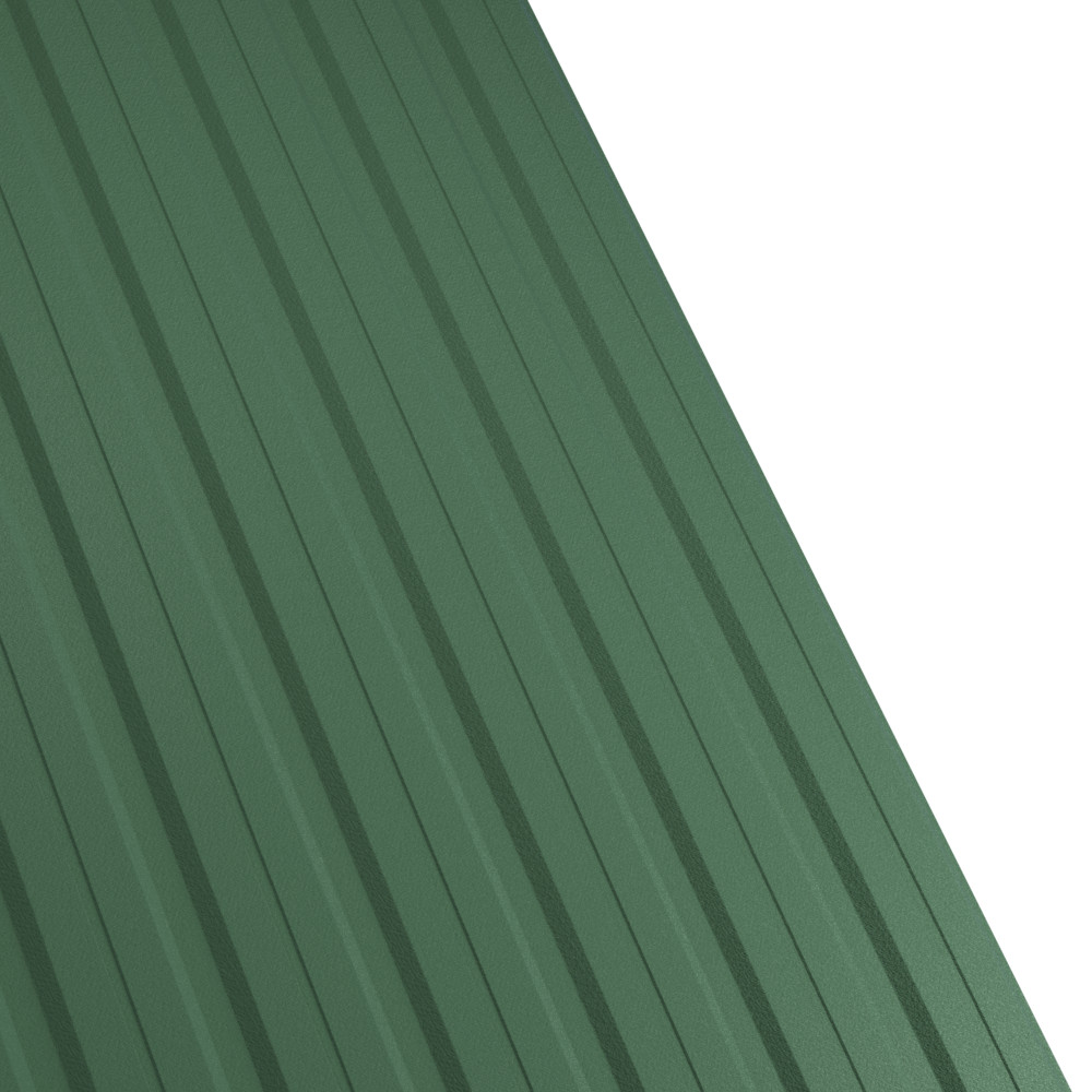 Tabla cutata Rufster R12F Eco 0,45 mm grosime 6020 MS verde-crom mat structurat 1 m