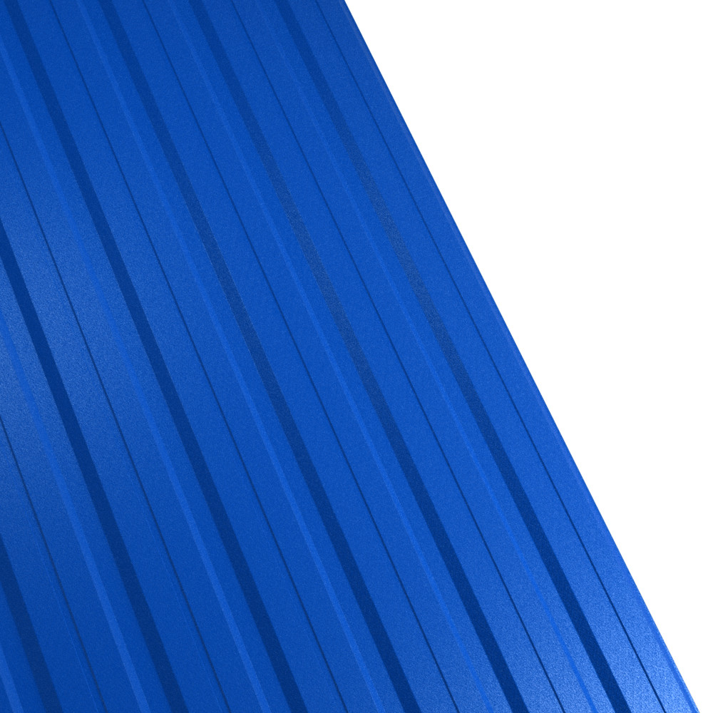 Tabla cutata Rufster R12F Premium 0,5 mm grosime 5010 MS albastru mat structurat 1 m