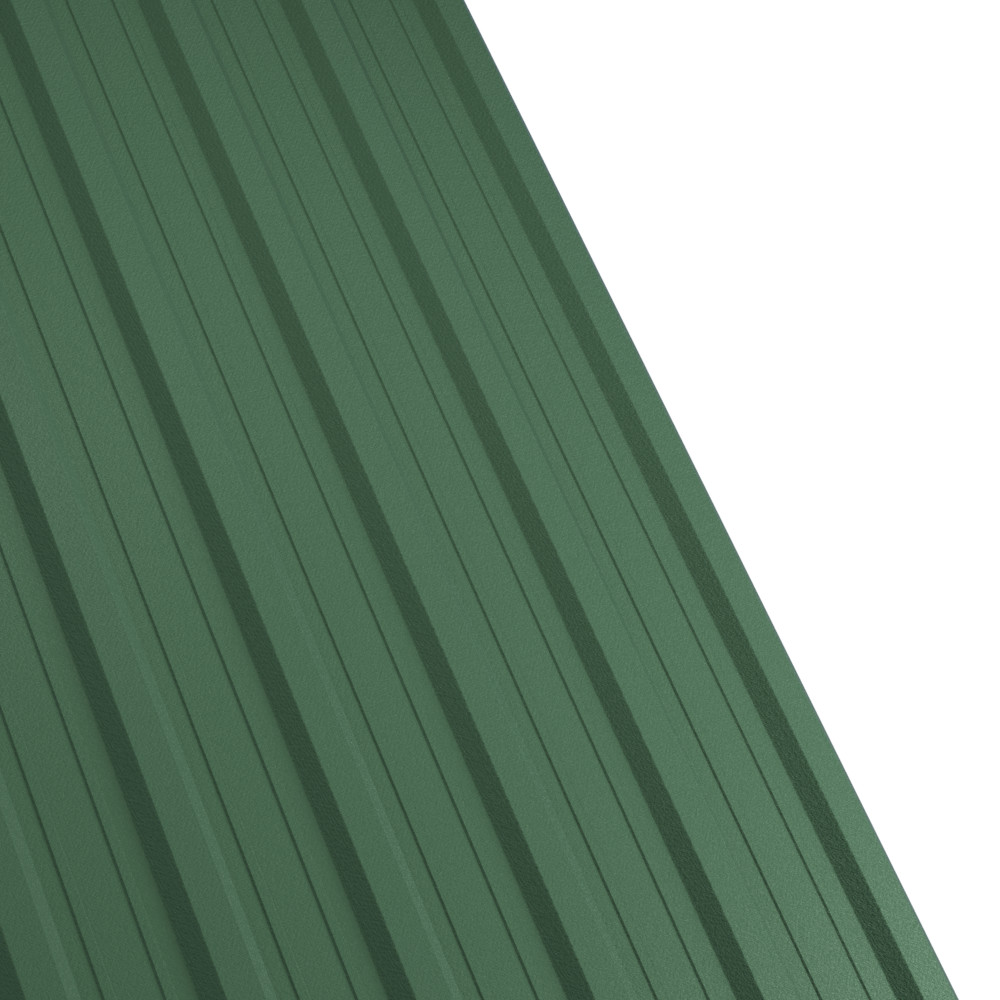 Tabla cutata Rufster R18A Eco 0,45 mm grosime 6020 MS verde-crom mat structurat 1 m