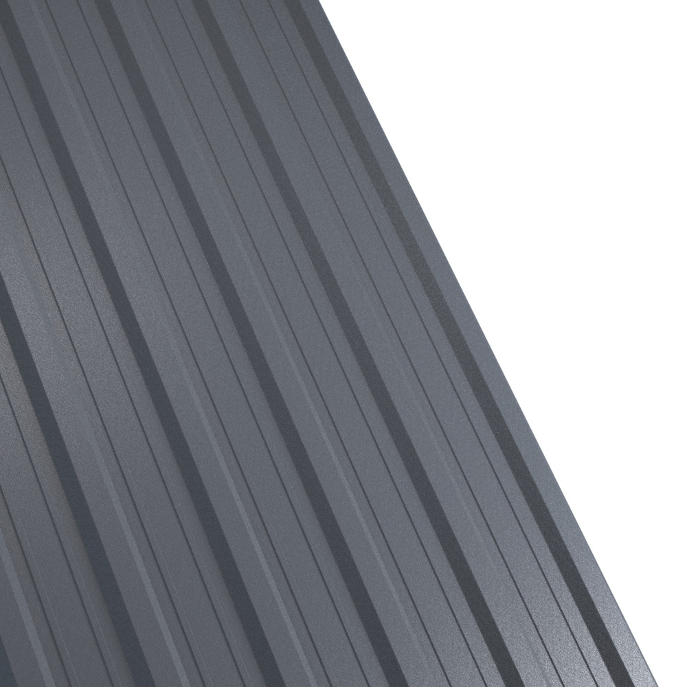 Tabla cutata Rufster R18A Eco 0,45 mm grosime 7024 MS gri-grafit mat structurat 1 m