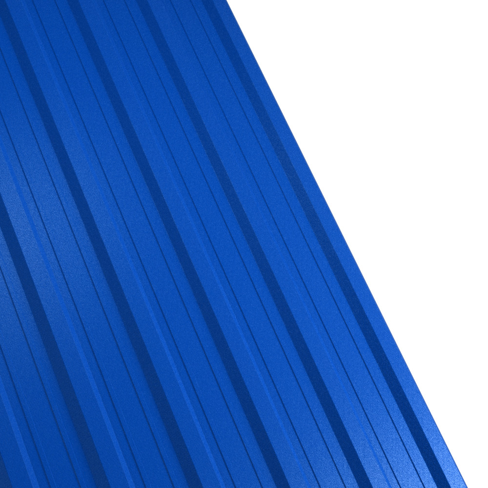 Tabla cutata Rufster R18A Premium 0,5 mm grosime 5010 MS albastru mat structurat 1 m