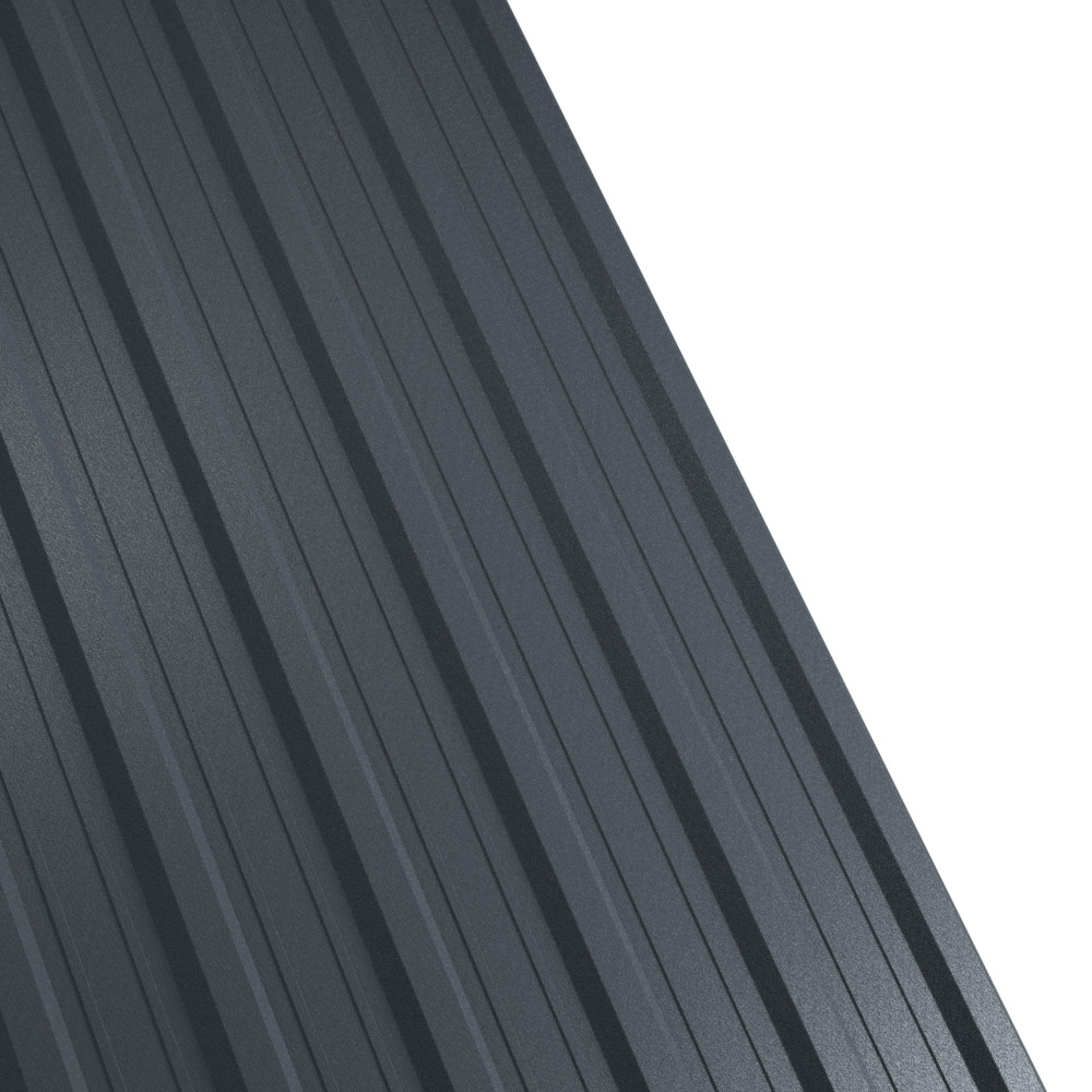 Tabla cutata Rufster R18A Premium 0,5 mm grosime 7016 MS gri-antracit mat structurat 1 m