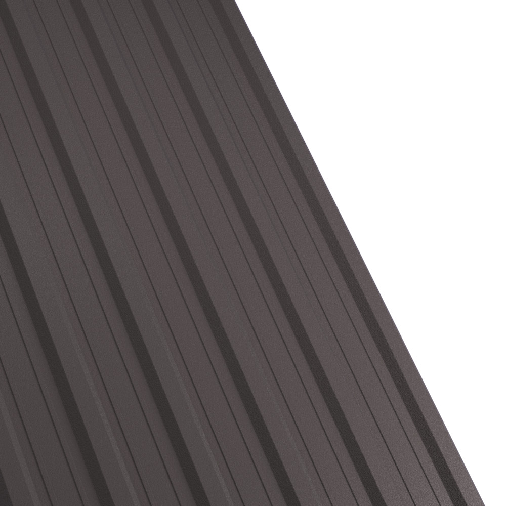 Tabla cutata Rufster R18A Premium 0,5 mm grosime 8019 MS maro-grafit mat structurat 1 m