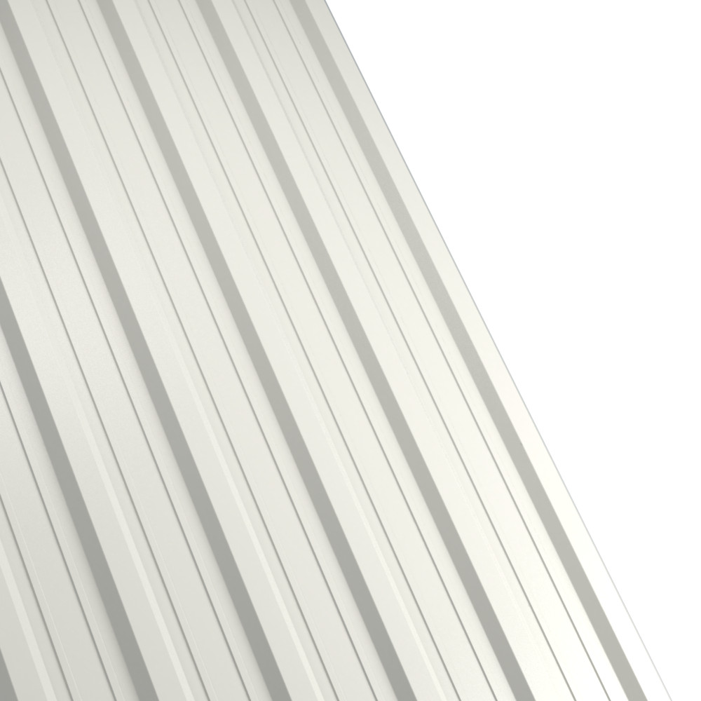 Tabla cutata Rufster R18A Premium 0,5 mm grosime 9002 alb 1 m