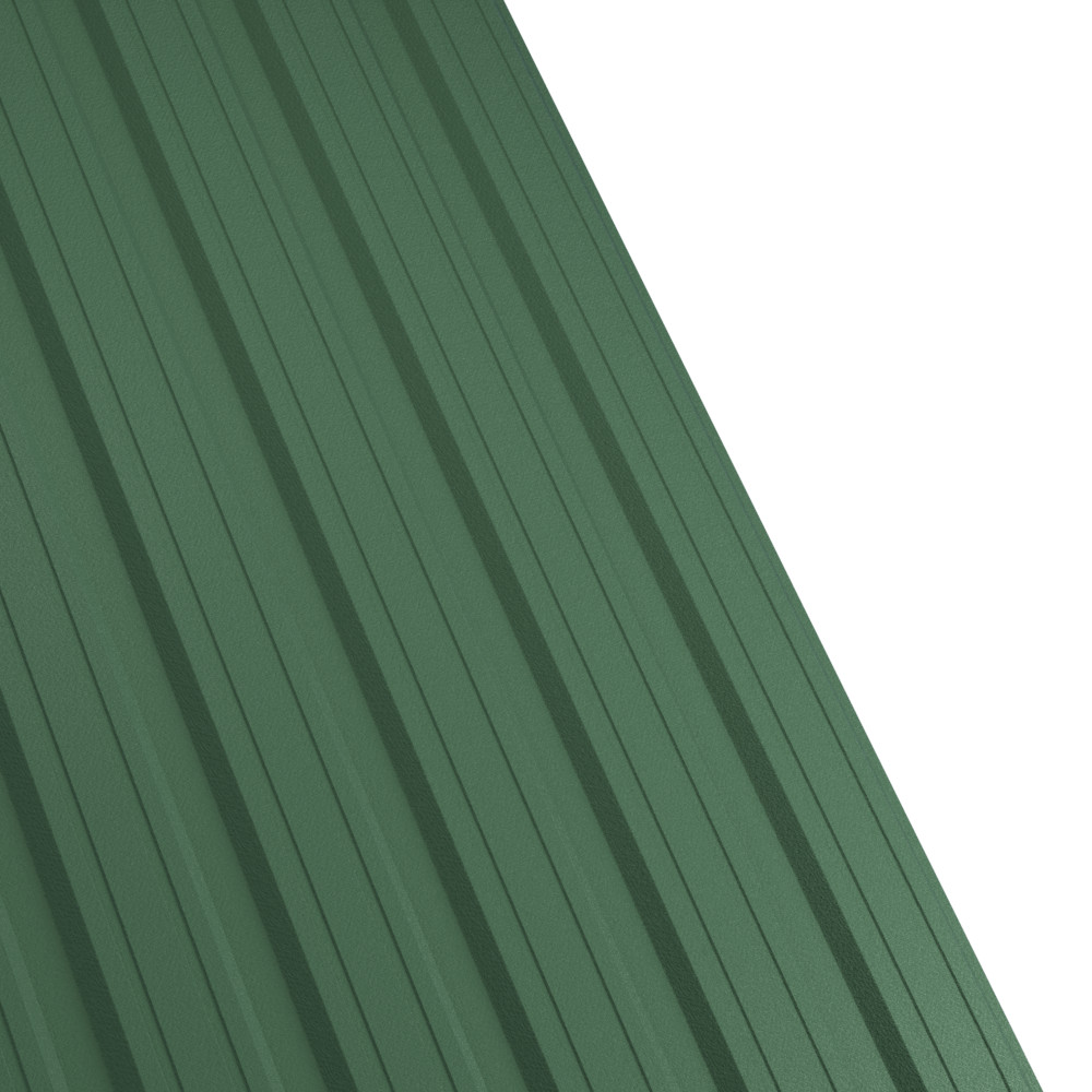 Tabla cutata Rufster R18F Eco 0,45 mm grosime 6020 MS verde-crom mat structurat 1 m