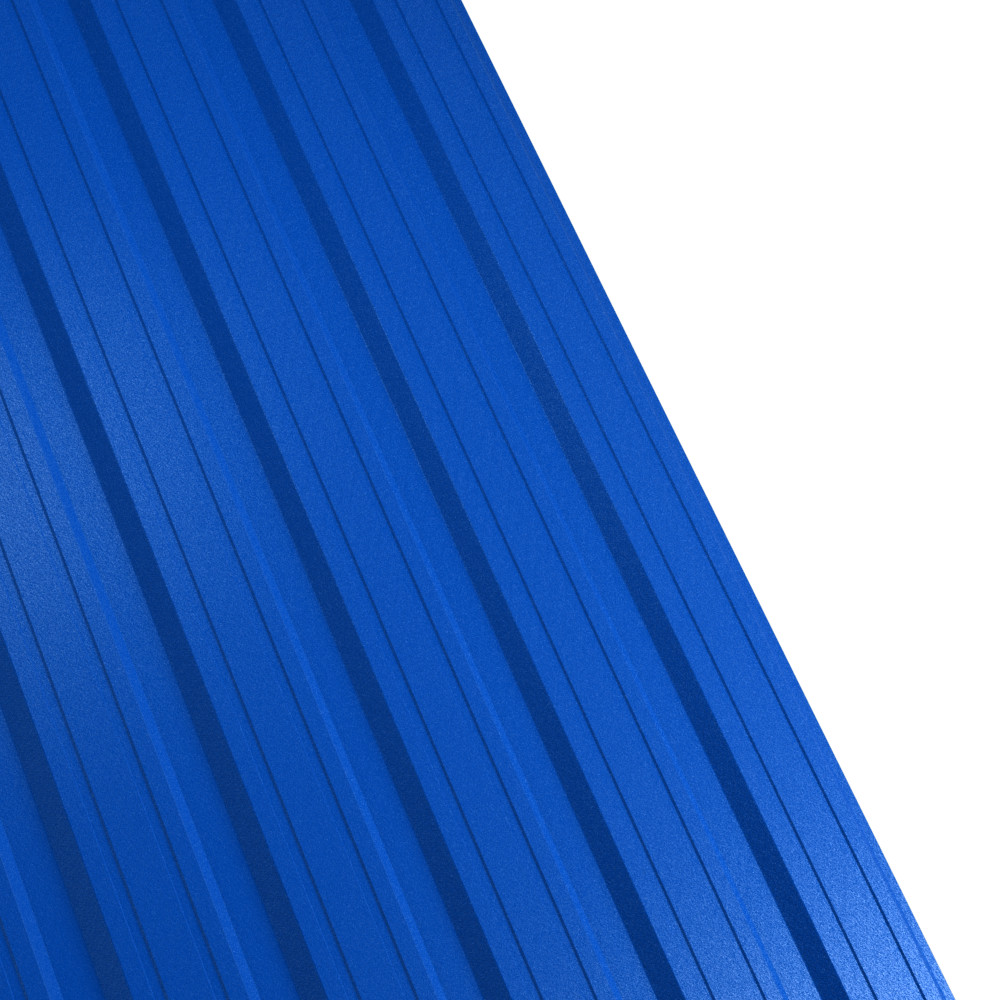 Tabla cutata Rufster R18F Premium 0,5 mm grosime 5010 MS albastru mat structurat 1 m
