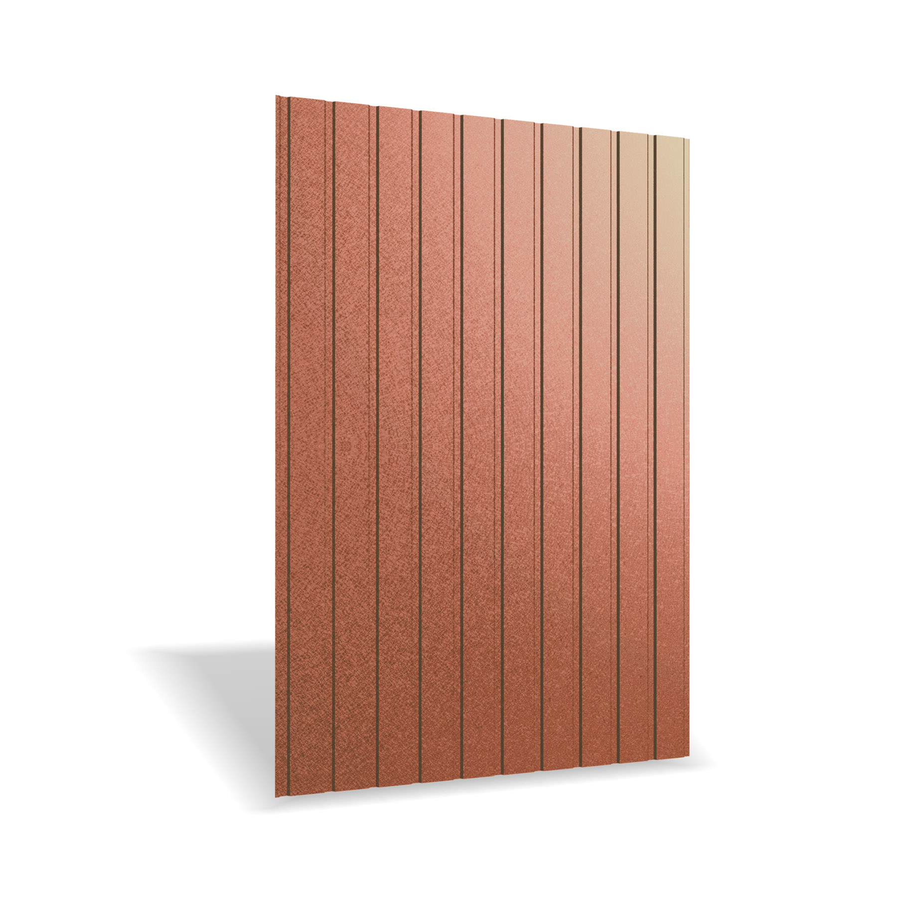 Tabla cutata Rufster R8F Eco 0,45 mm grosime 8004MS maro-cupru mat structurat