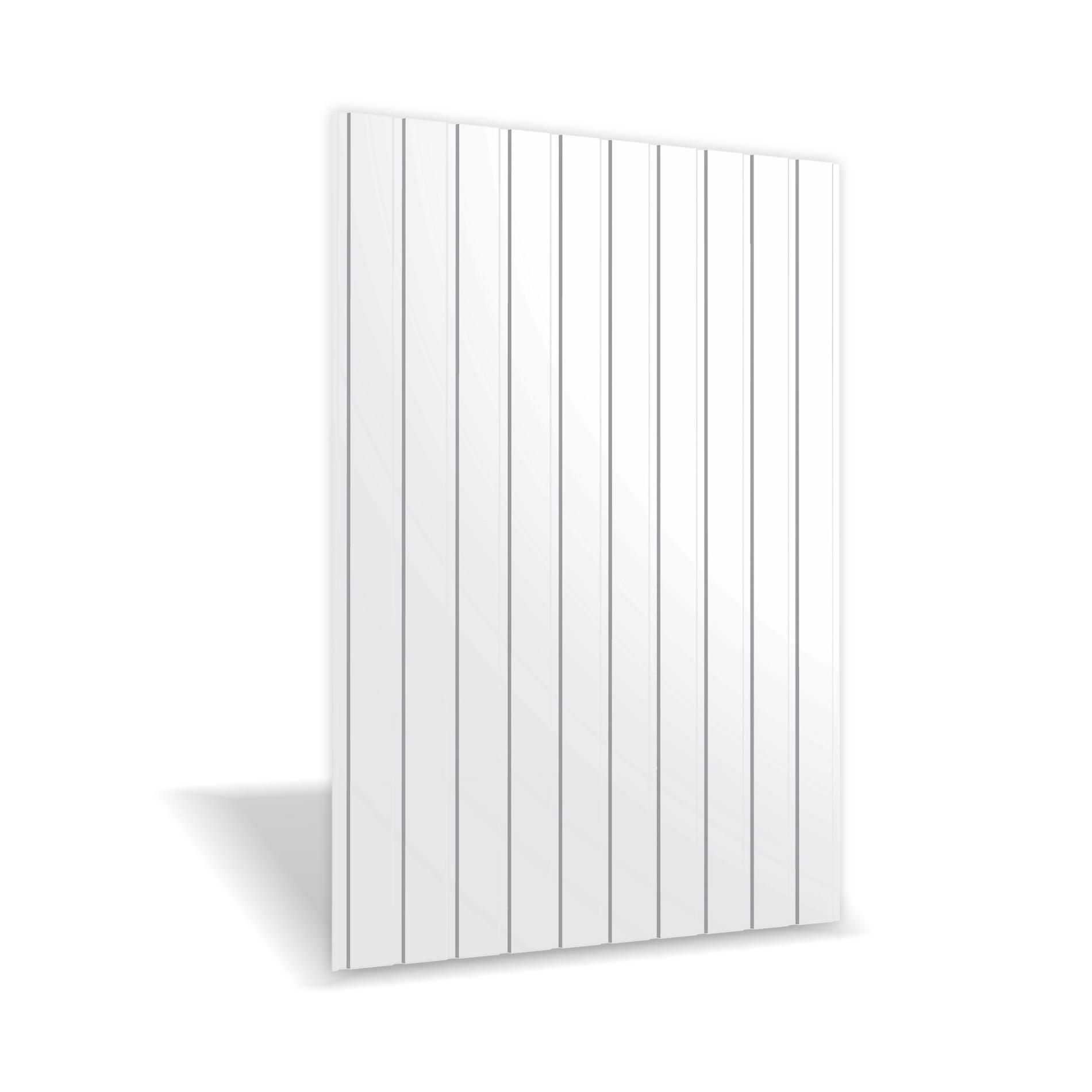 Tabla cutata Rufster R8F Eco 0,45 mm grosime 9002 alb lucios