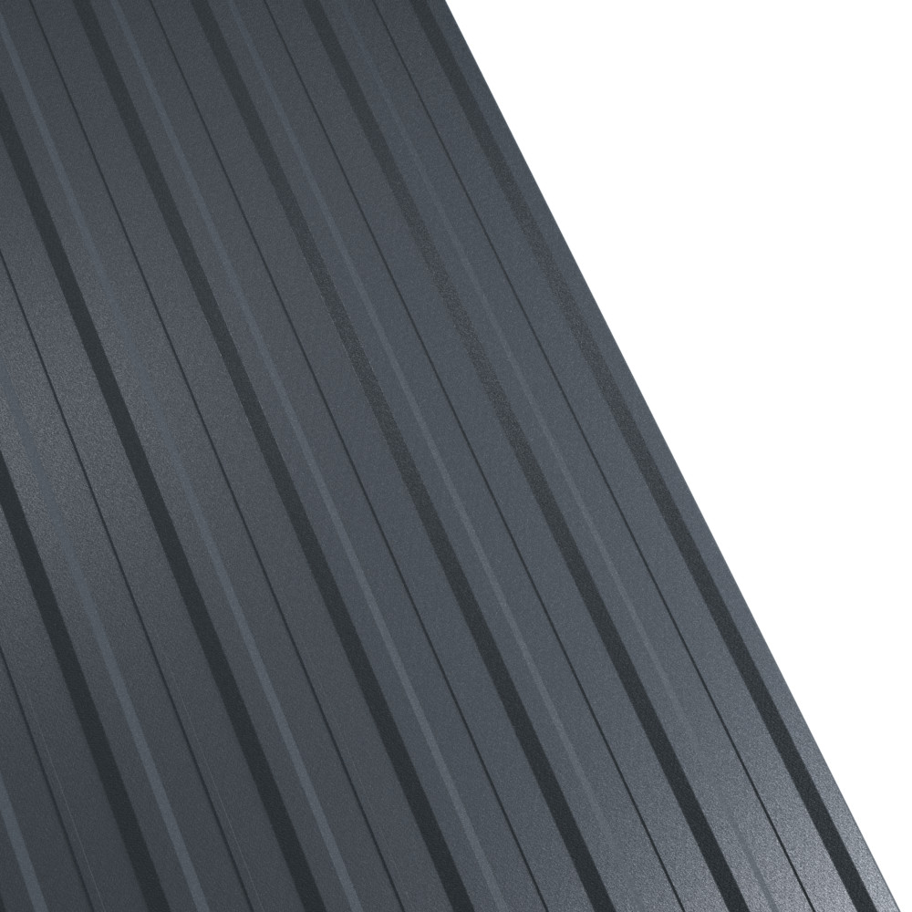 Tabla cutata trapezoidala T12A, gri 7016, grosime 0,45 mm