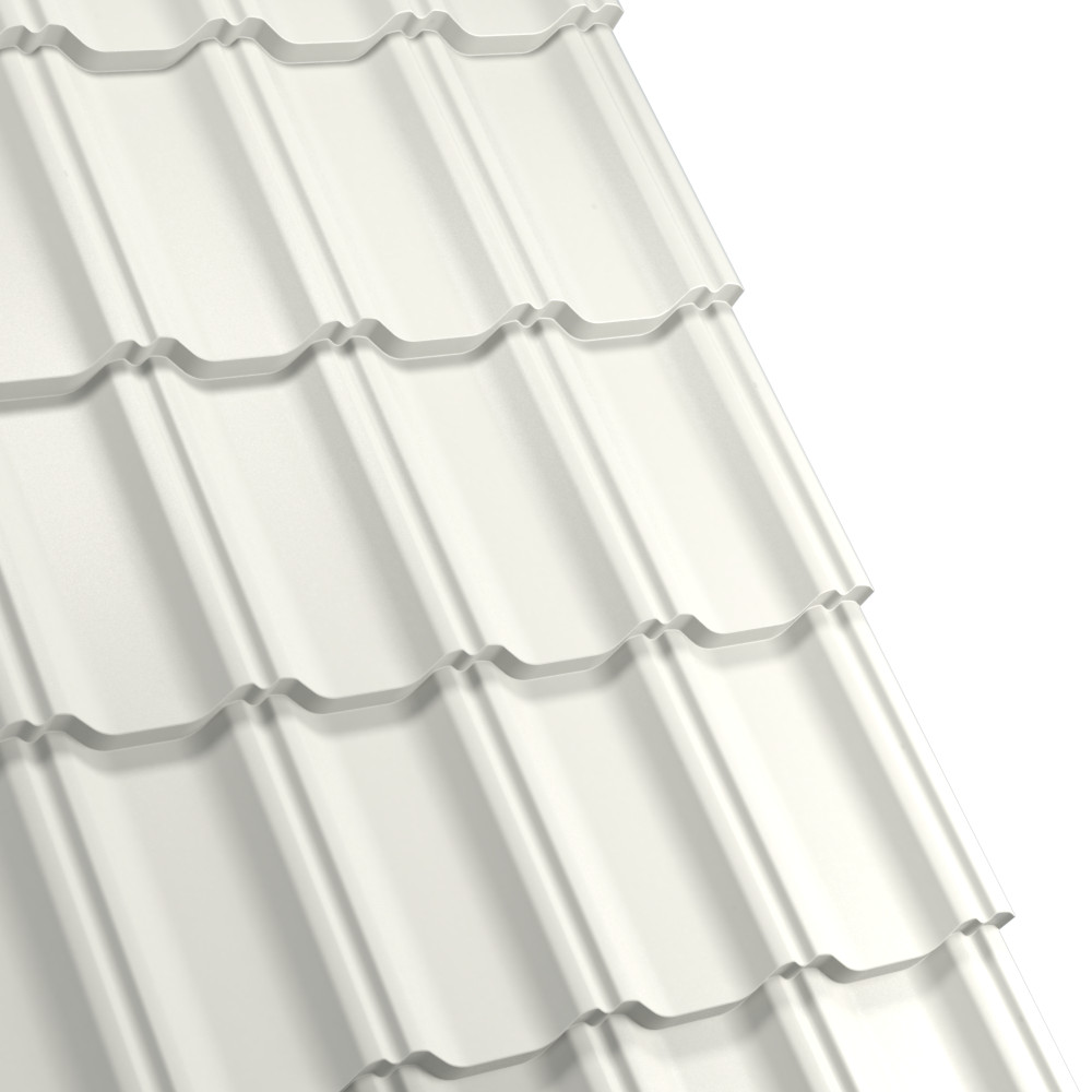 Tigla metalica - Tigla metalica Rufster Celesta Eco 0,45 mm grosime  9002 alb 2.48 m, olint.ro