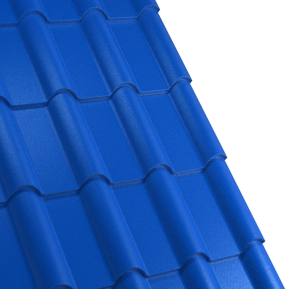 Tigla metalica Rufster Terra Premium 0,5 mm grosime 5010 MS albastru mat structurat 2.22 m