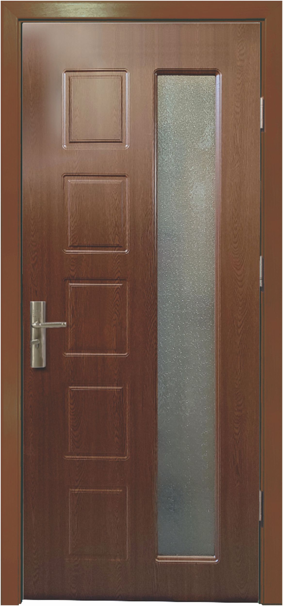 Usa interior din MDF JYG037-C-80 dimensiune 203x86 cm grosime 3.8 cm culoare stejar auriu