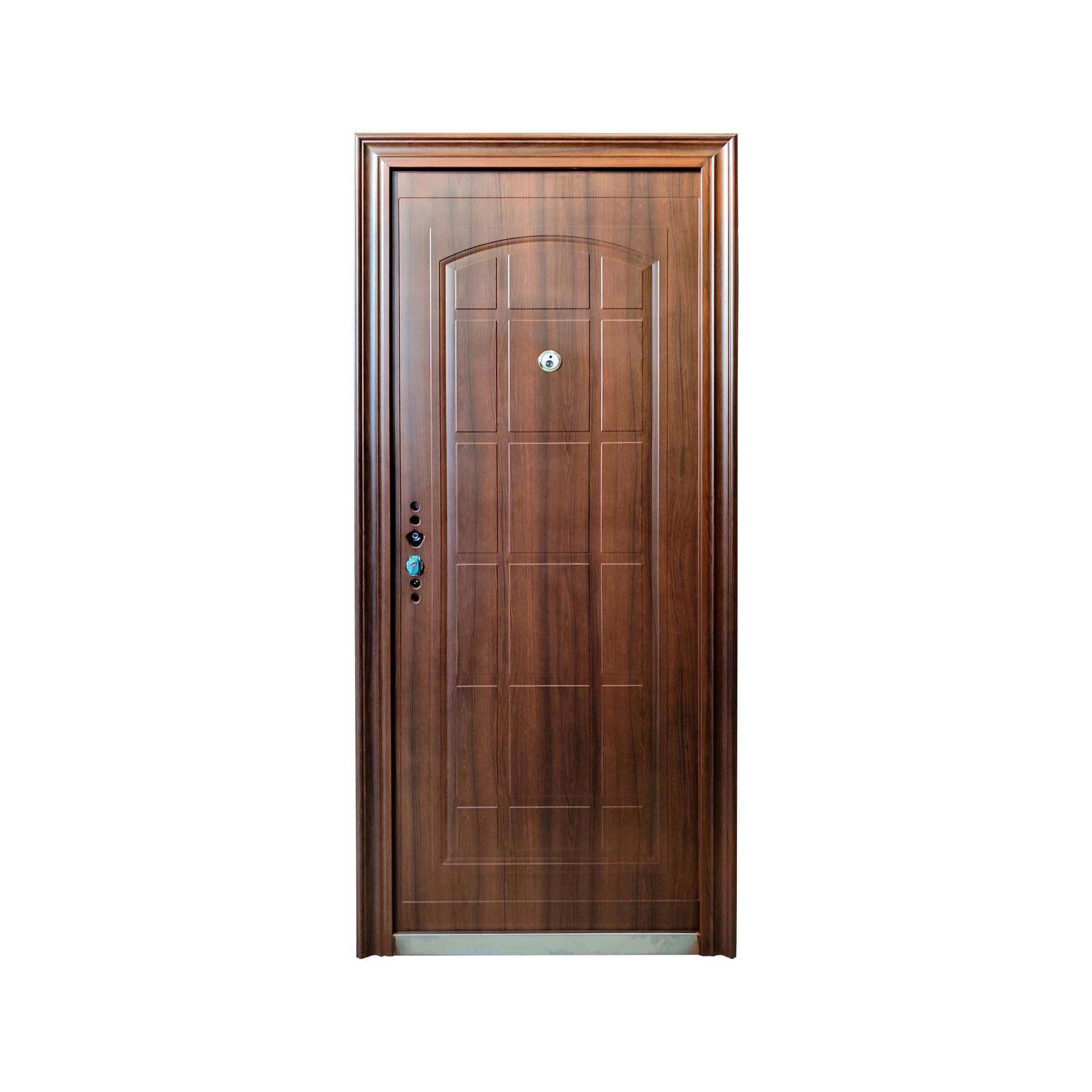 Usa metalica 018, deschidere dreapta, dimensiune 86 x 205 cm, grosime 5 cm, culoare stejar auriu