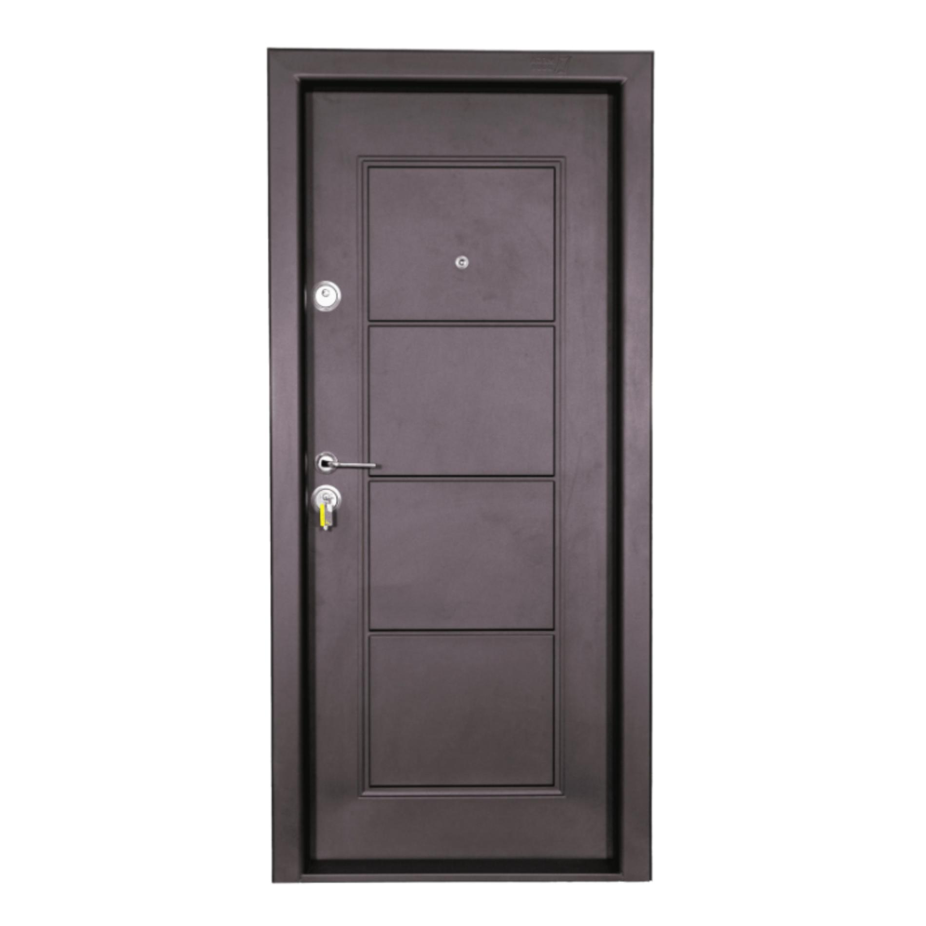 Metalice - Usa metalica Fero MD 131, dimensiune 2000 x 880 x 160 mm, culoare maro, deschidere dreapta, olint.ro