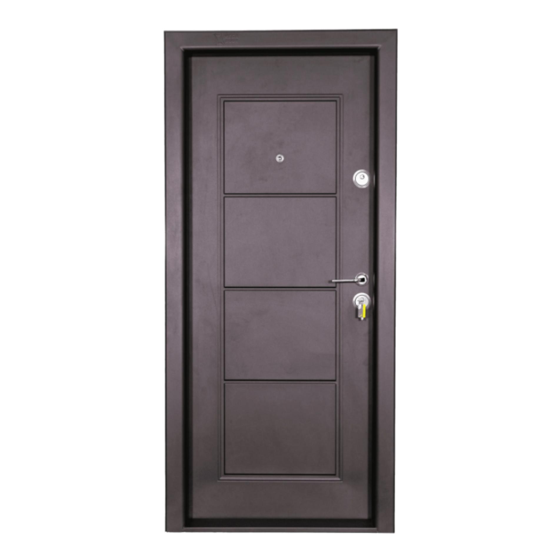 Metalice - Usa metalica Fero MD 131, dimensiune 2000 x 880 x 160 mm, culoare maro, deschidere stanga, olint.ro