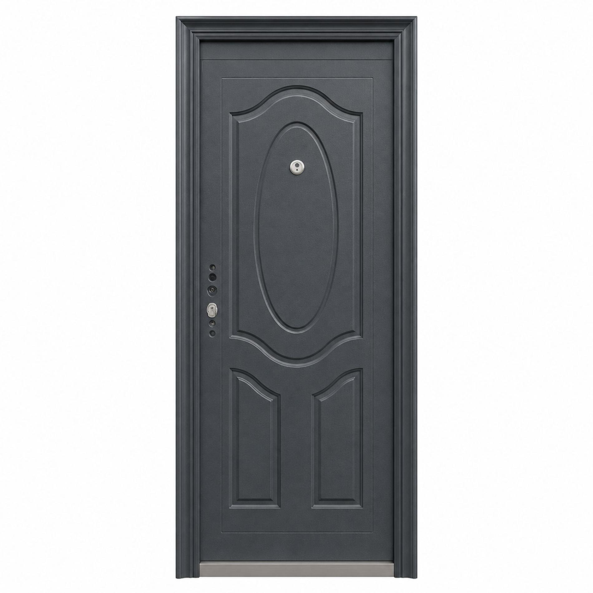 Metalice - Usa metalica model 010 C18-10, dreapta, dimensiune 205 x 86 cm, grosime 5 cm, culoare antracit, olint.ro