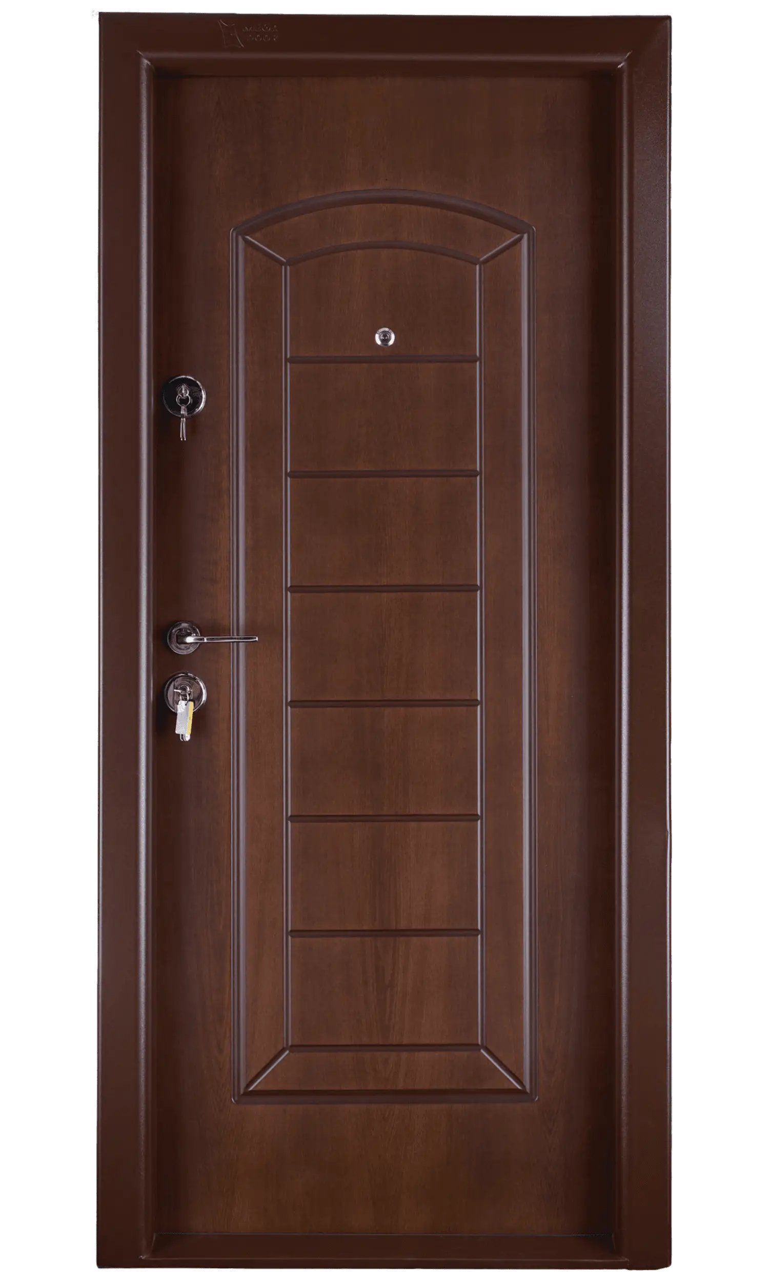 Metalice - Usa metalica PR.1 154 dreapta nuc dimensiune 200x88 cm grosime 68 mm culoare nuc, olint.ro