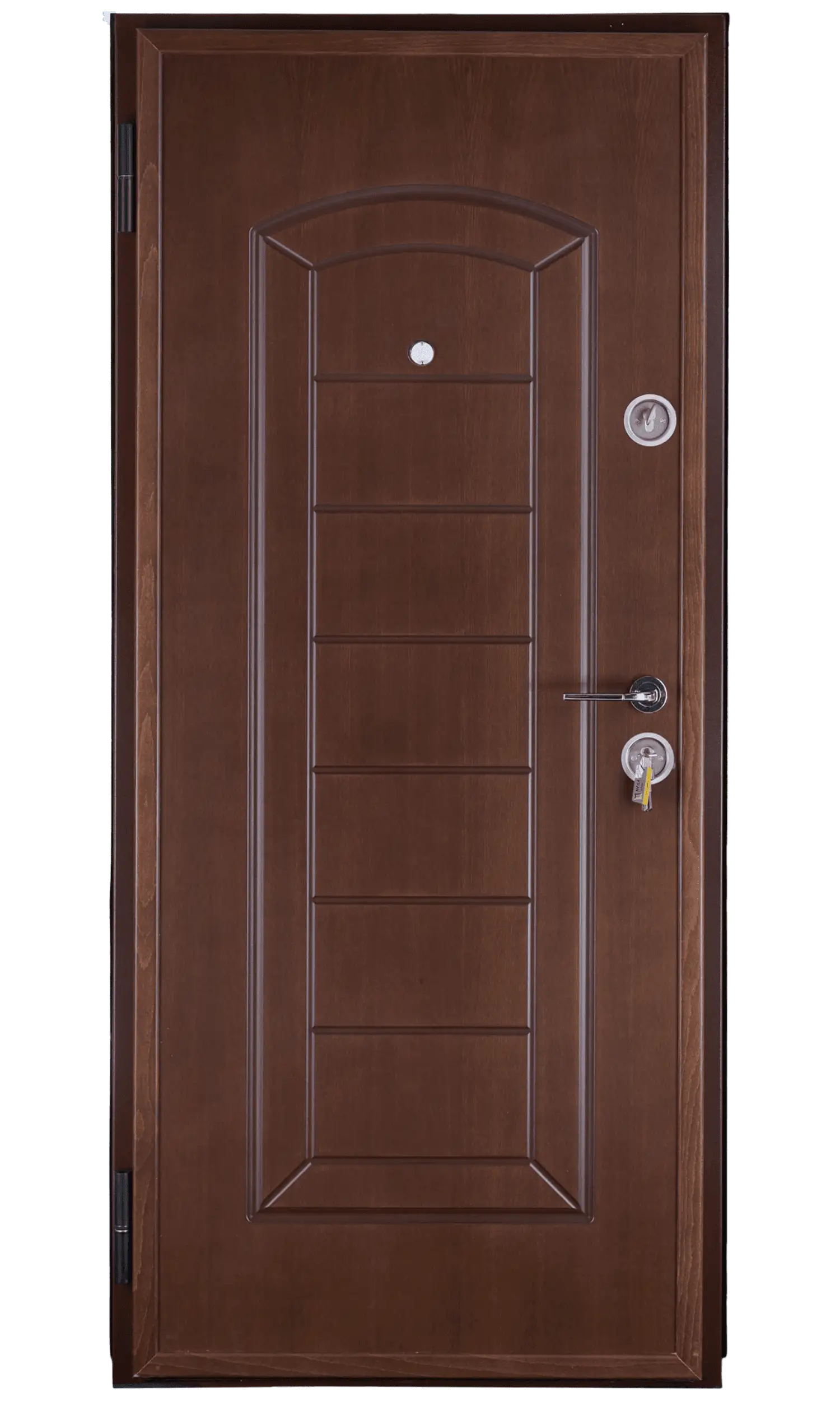 Metalice - Usa metalica PR.1 154 stanga nuc dimensiune 200x88 cm grosime 68 mm culoare nuc, olint.ro